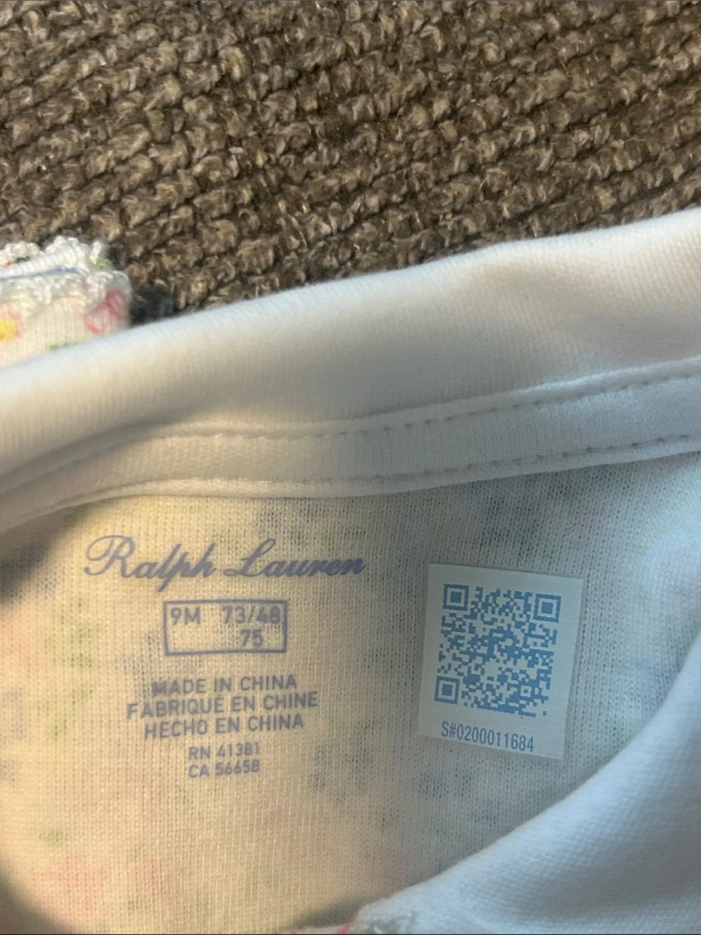 Polo by Ralph Lauren Baby Floral One-Piece in Pink, Blue & White50%OFF SEND OFFE